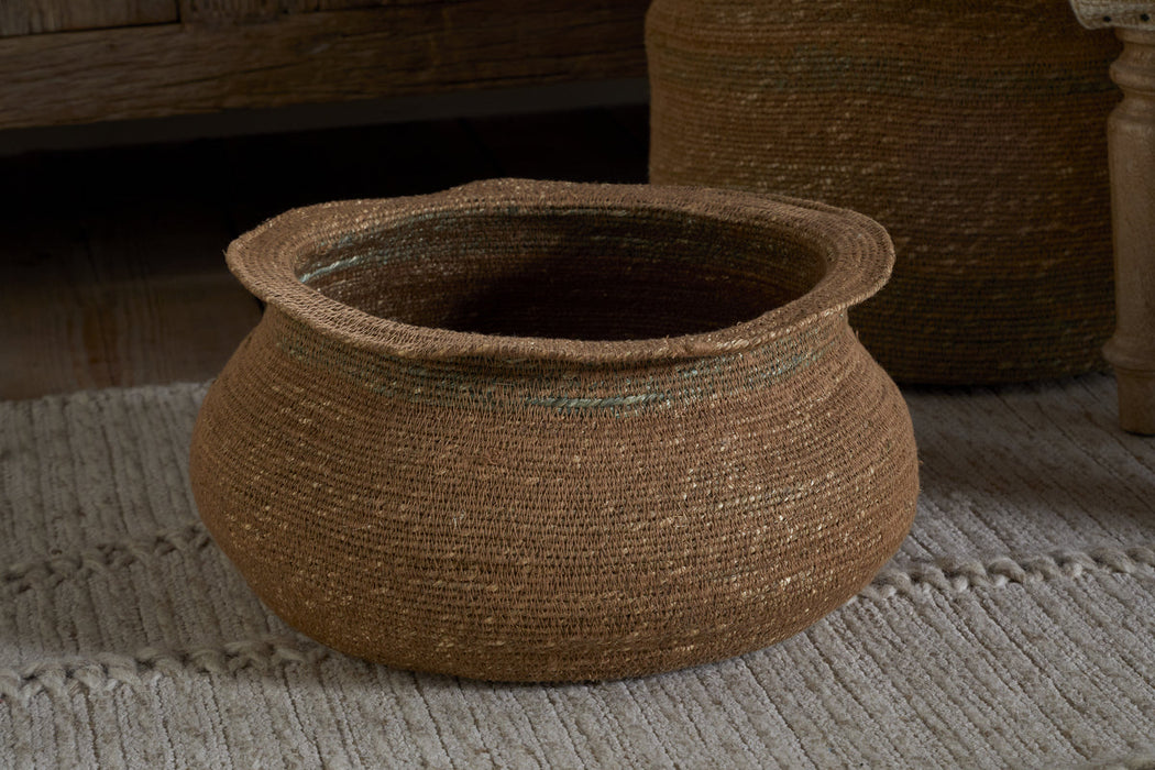 Rana Short Basket Natural Moss