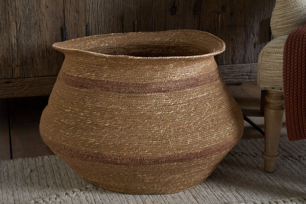 Rana Wide Basket Natural Rust