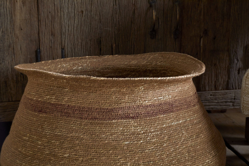Rana Wide Basket Natural Rust
