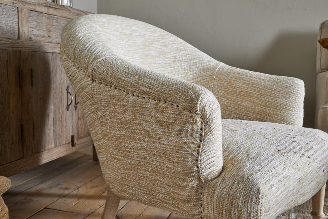 Aranya Cotton Jute Occasional Chair Natural