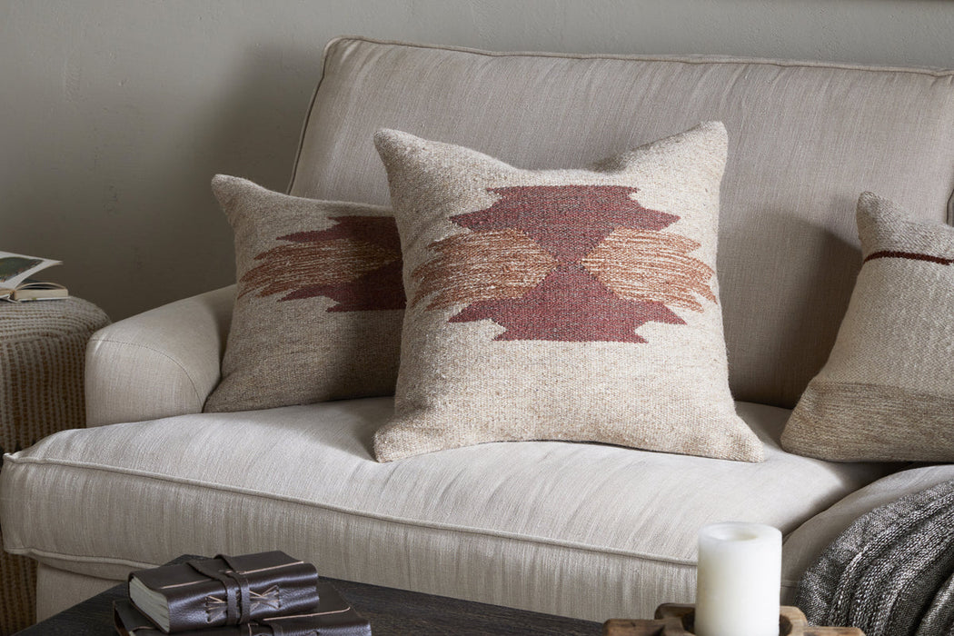 Kabir Wool Cushion Cover Rust