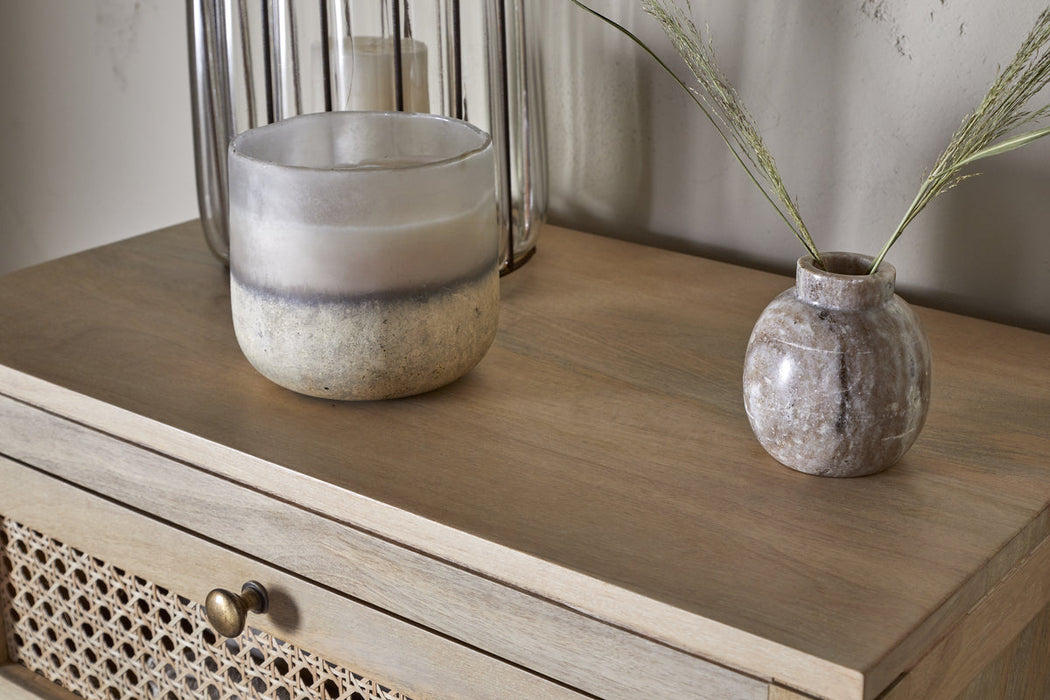 Kanz Mango Wood Tall Boy Chest Of Drawers Natural