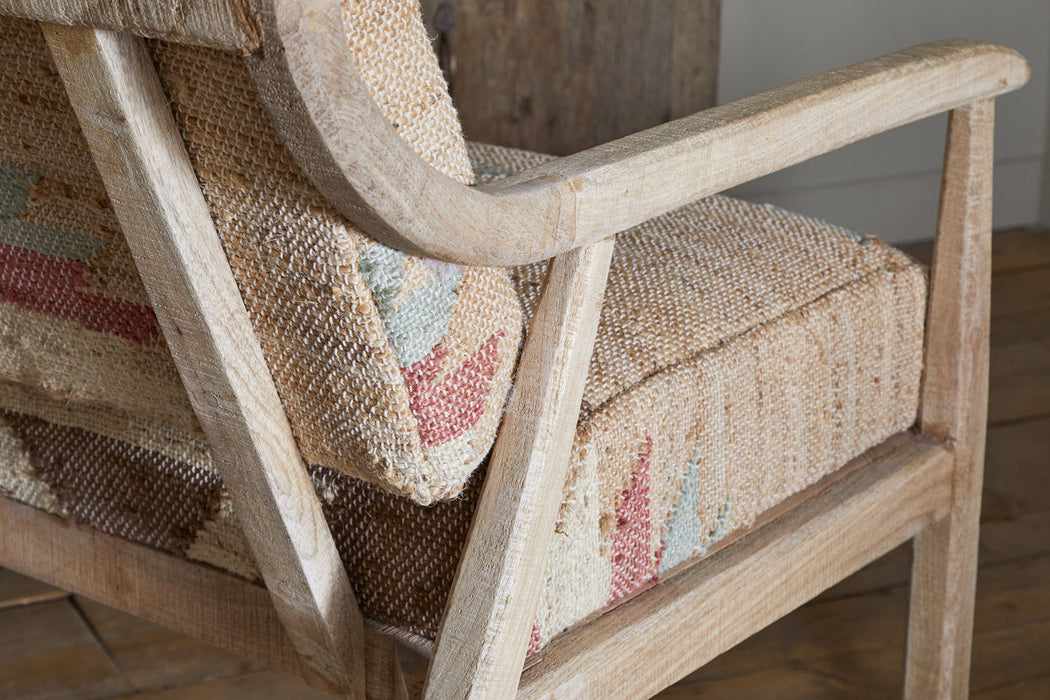 Kavya Kilm Occasional Armchair Natural