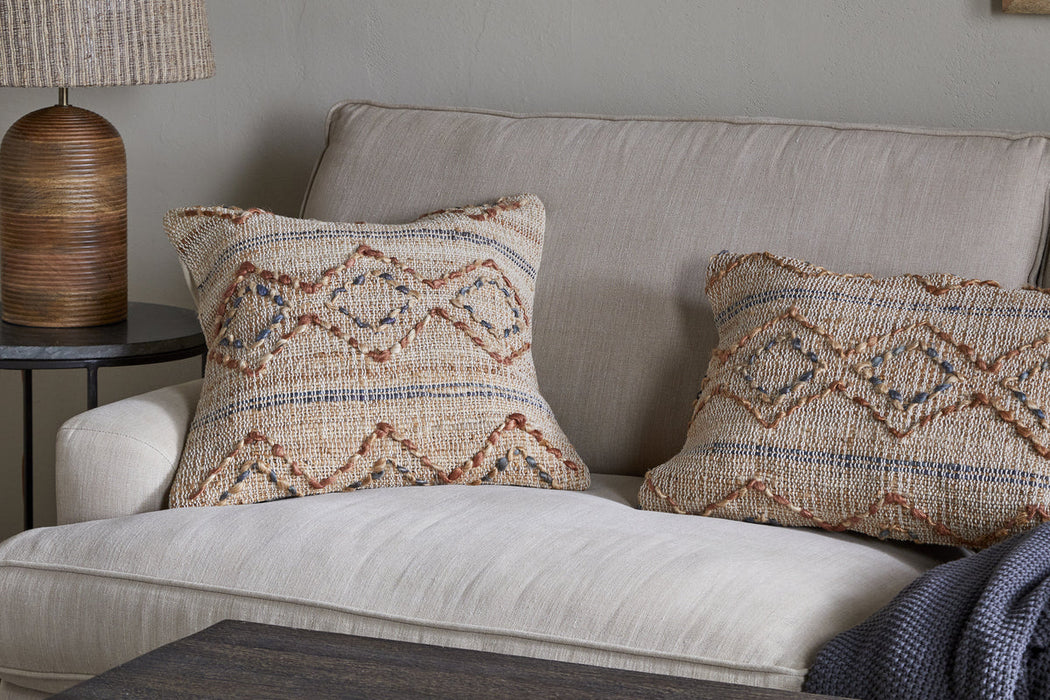 Nila Esha Cushion Cover Rust Indigo