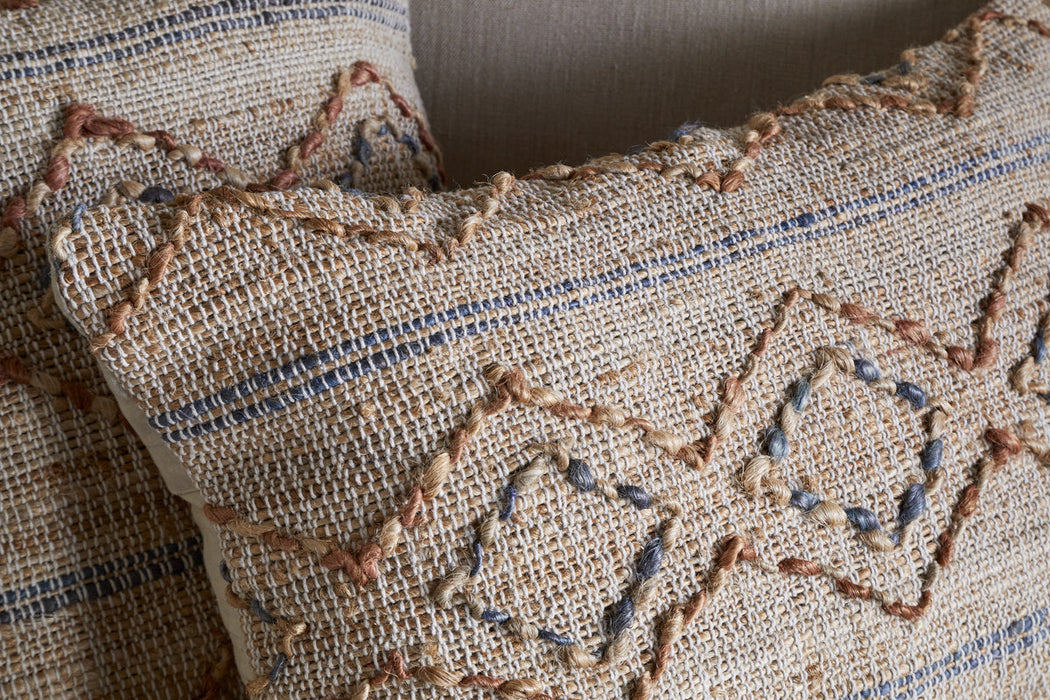 Nila Esha Cushion Cover Rust Indigo