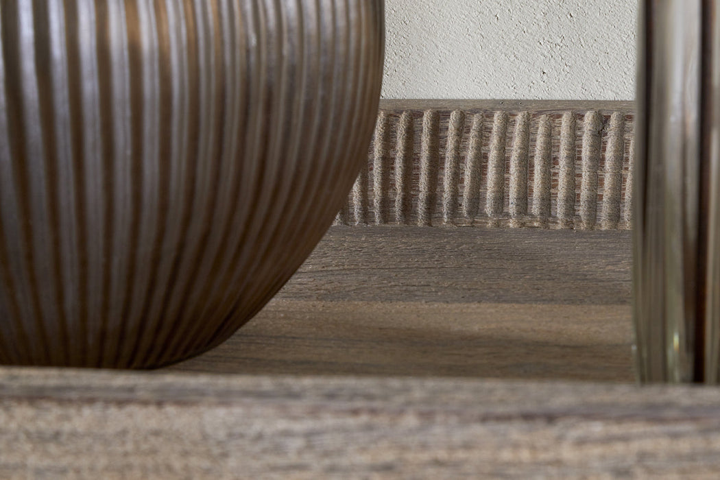 Nisha Reclaimed Wood Iron Console Table Natural