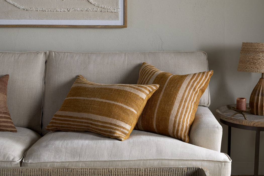 Eesha Jute Cushion Cover Ochre