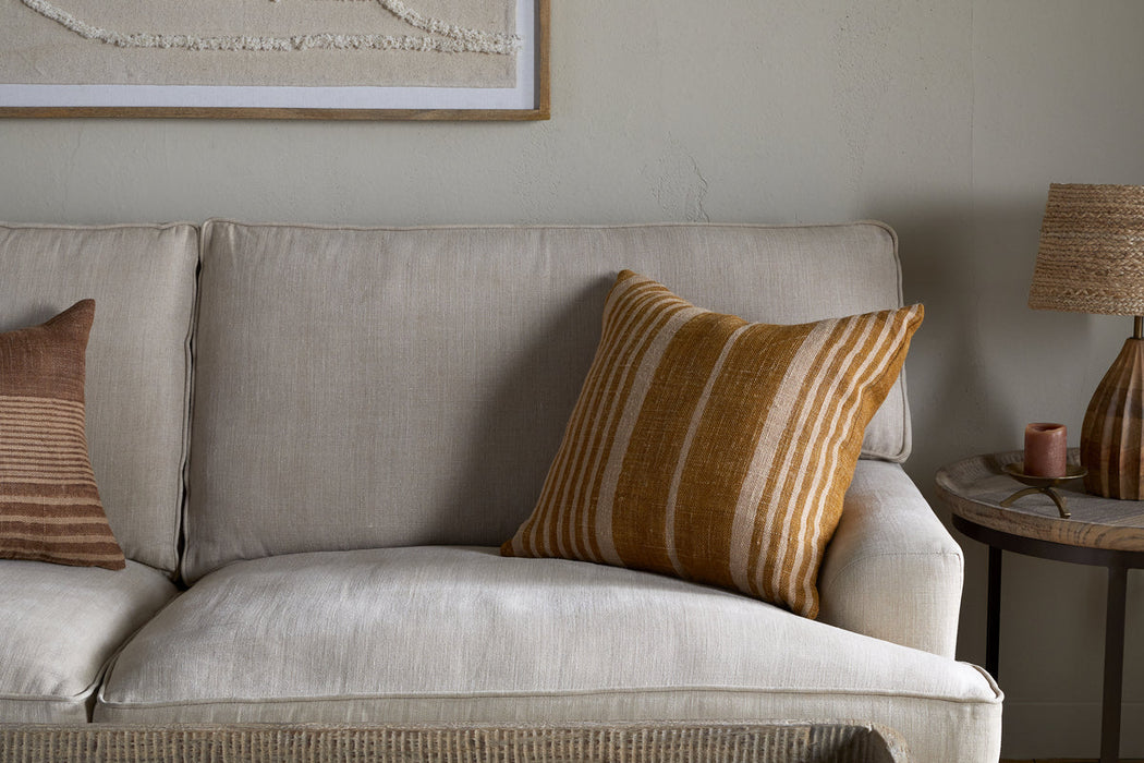 Eesha Jute Cushion Cover Ochre