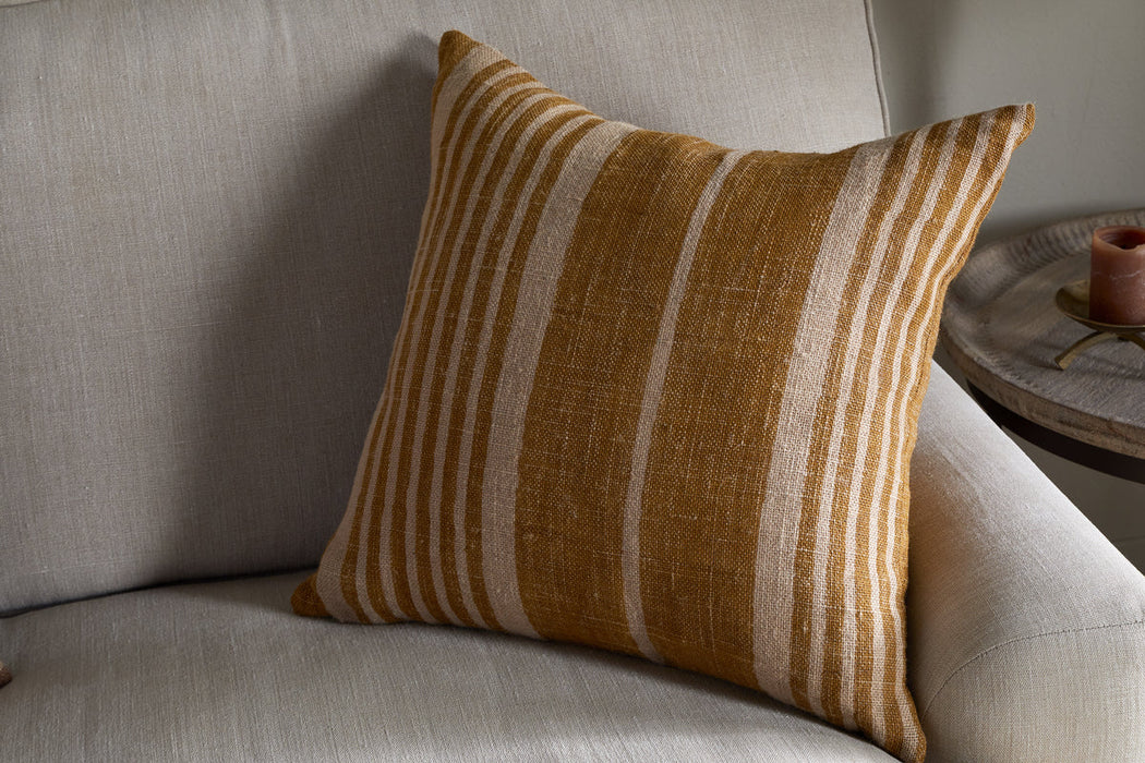 Eesha Jute Cushion Cover Ochre