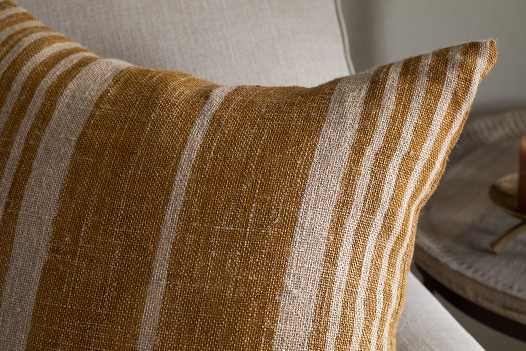Eesha Jute Cushion Cover Ochre