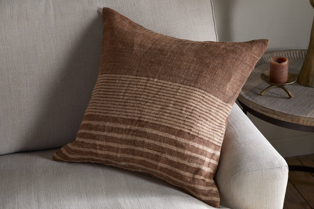 Eesha Jute Cushion Cover Rust