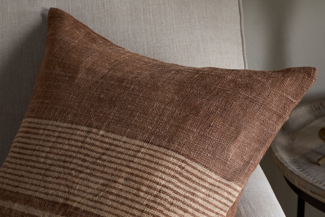 Eesha Jute Cushion Cover Rust