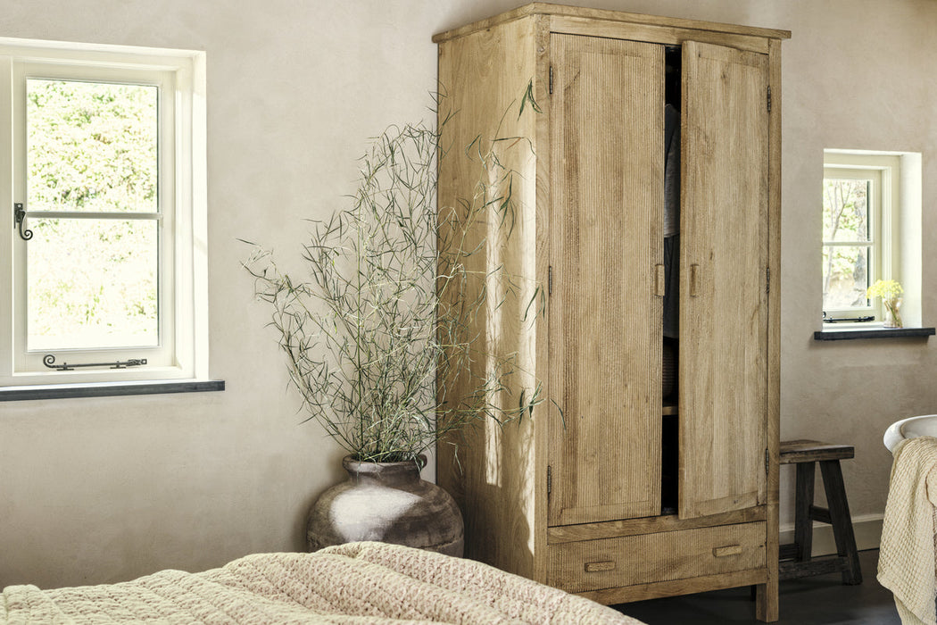 Vivan Grooved Wardrobe Natural