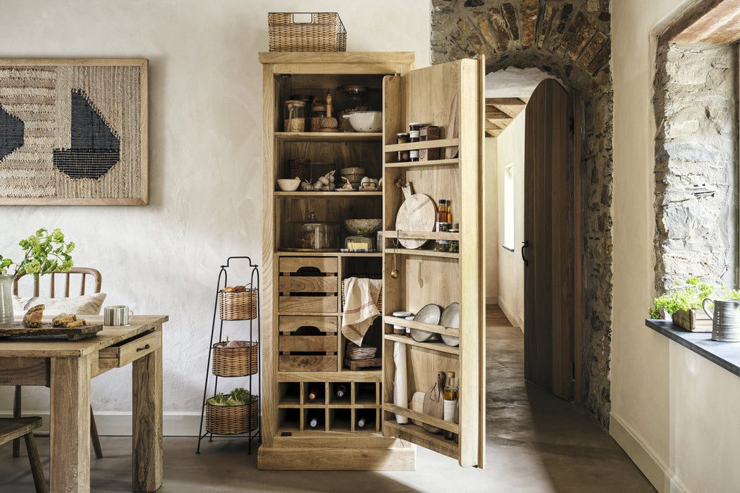 Vivan Grooved Pantry Cupboard Natural