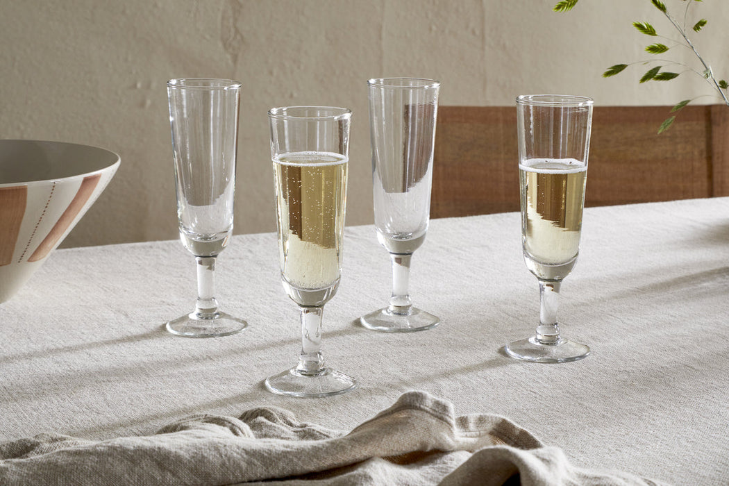 Pani Champagne Flute Clear Set Of 4
