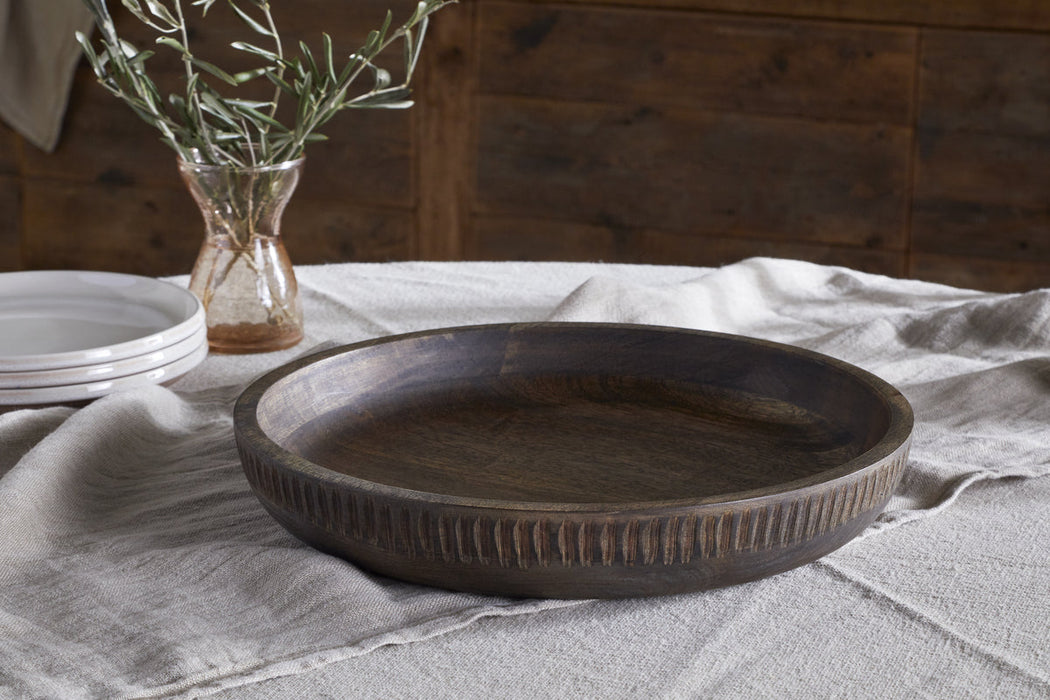 Eisha Shallow Bowl Brown