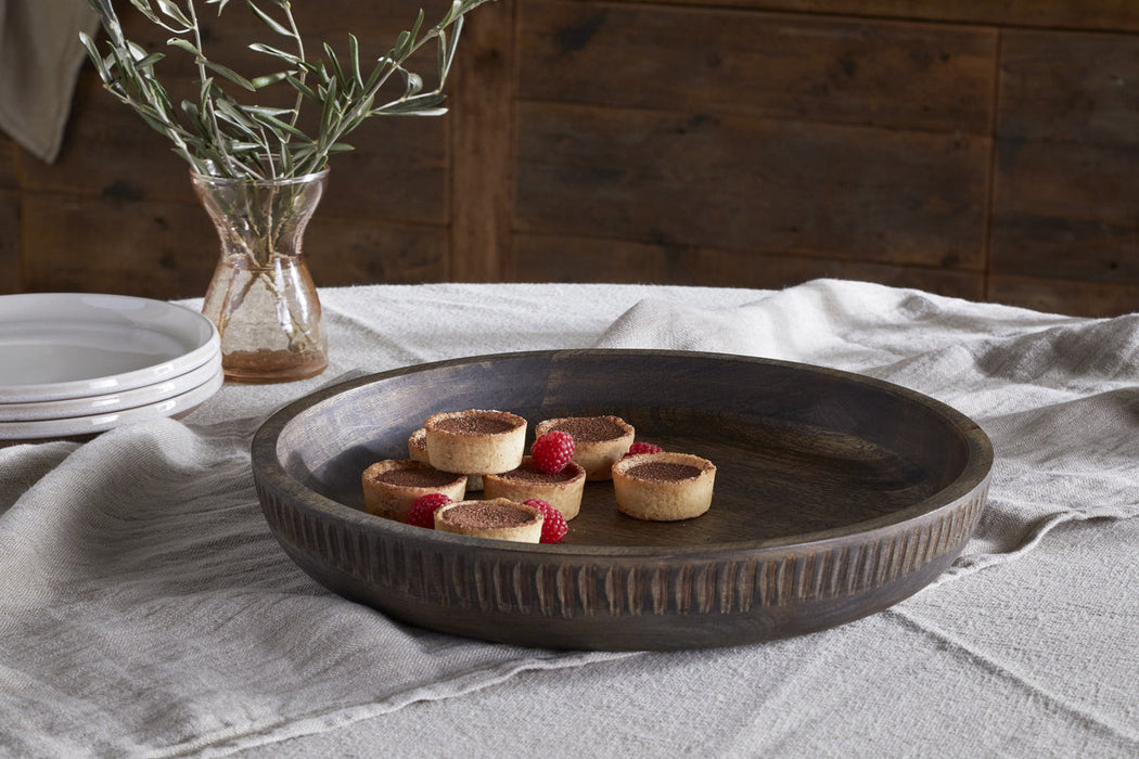 Eisha Shallow Bowl Brown