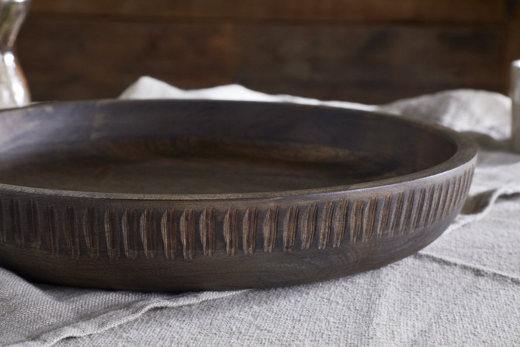 Eisha Shallow Bowl Brown
