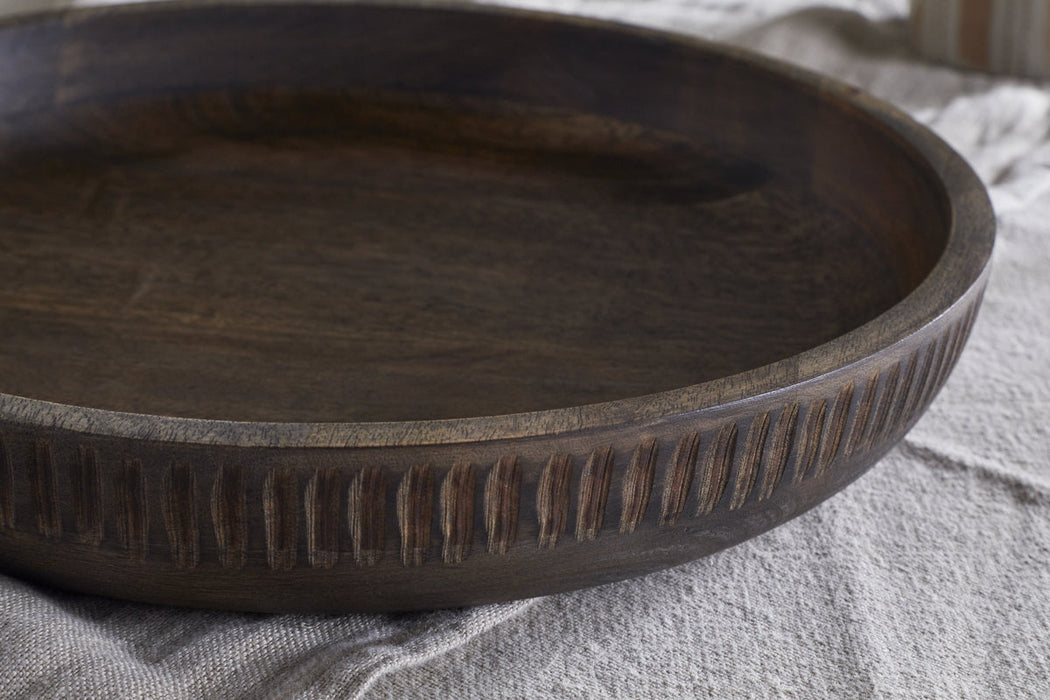 Eisha Shallow Bowl Brown
