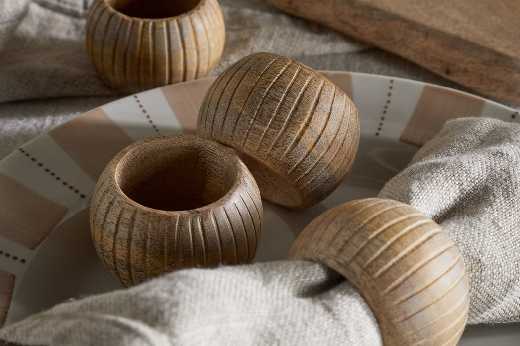 Vivan Napkin Rings - Natural - Set of 4