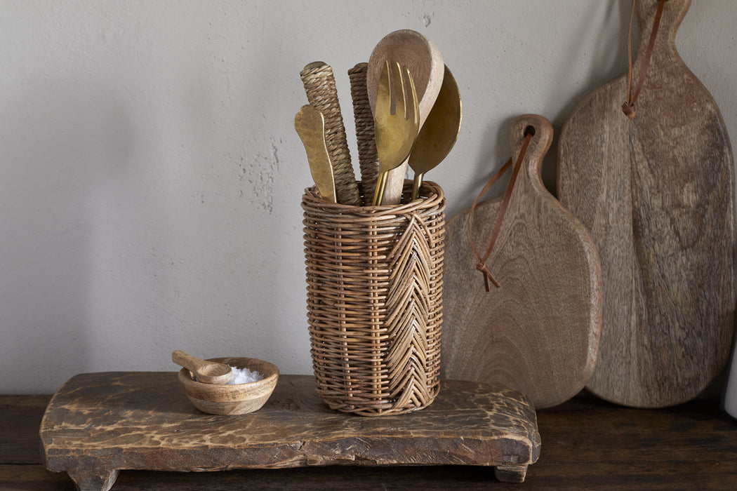 Bersama Rattan Utensil Holder Natural