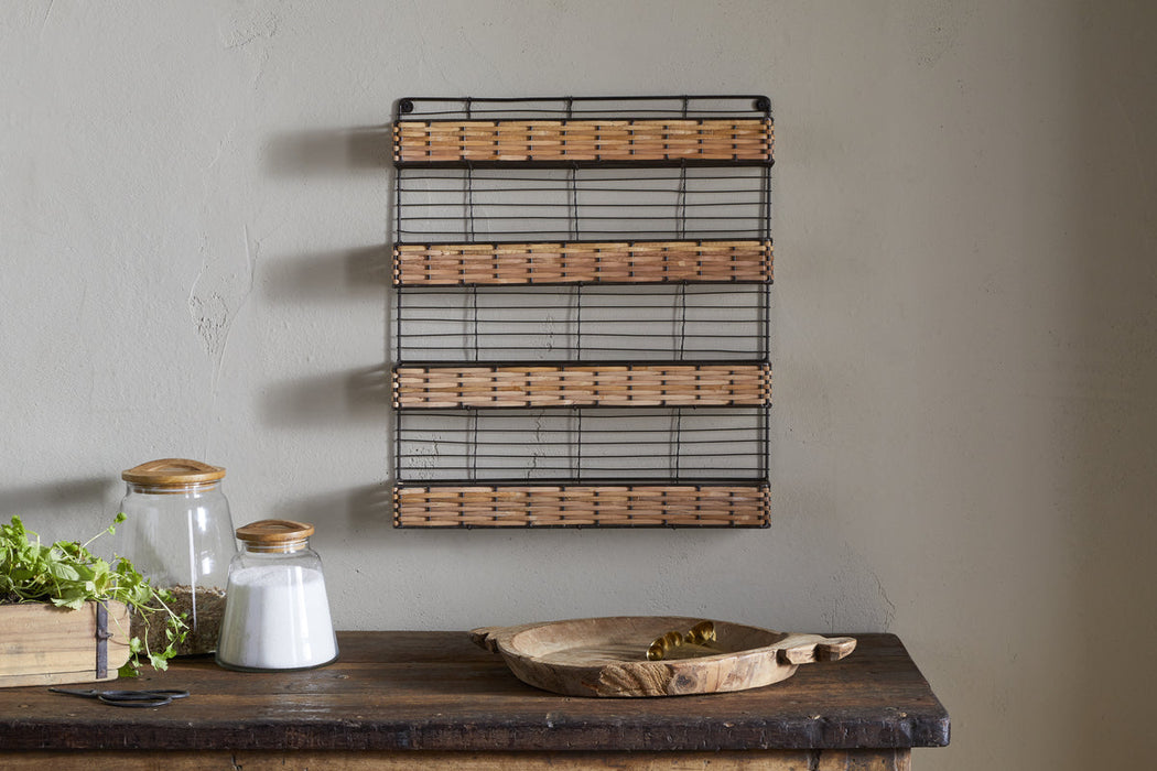 Montali Iron Rattan Spice Rack Natural