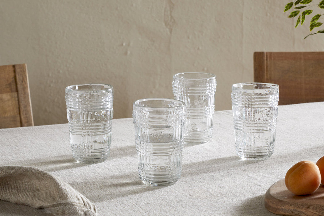 Kaanch Highball Clear Set Of 4