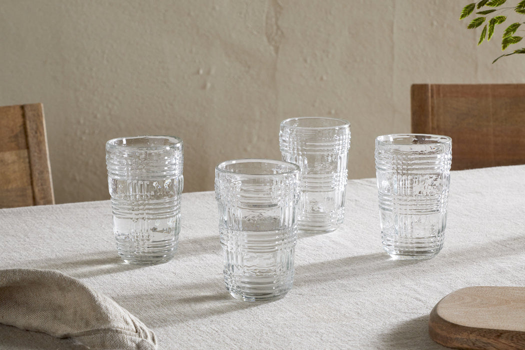 Kaanch Highball Clear Set Of 4