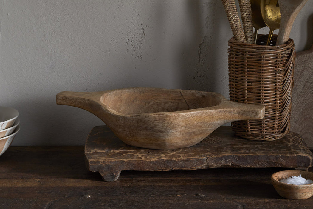 Naashta Handled Serving Bowl Natural