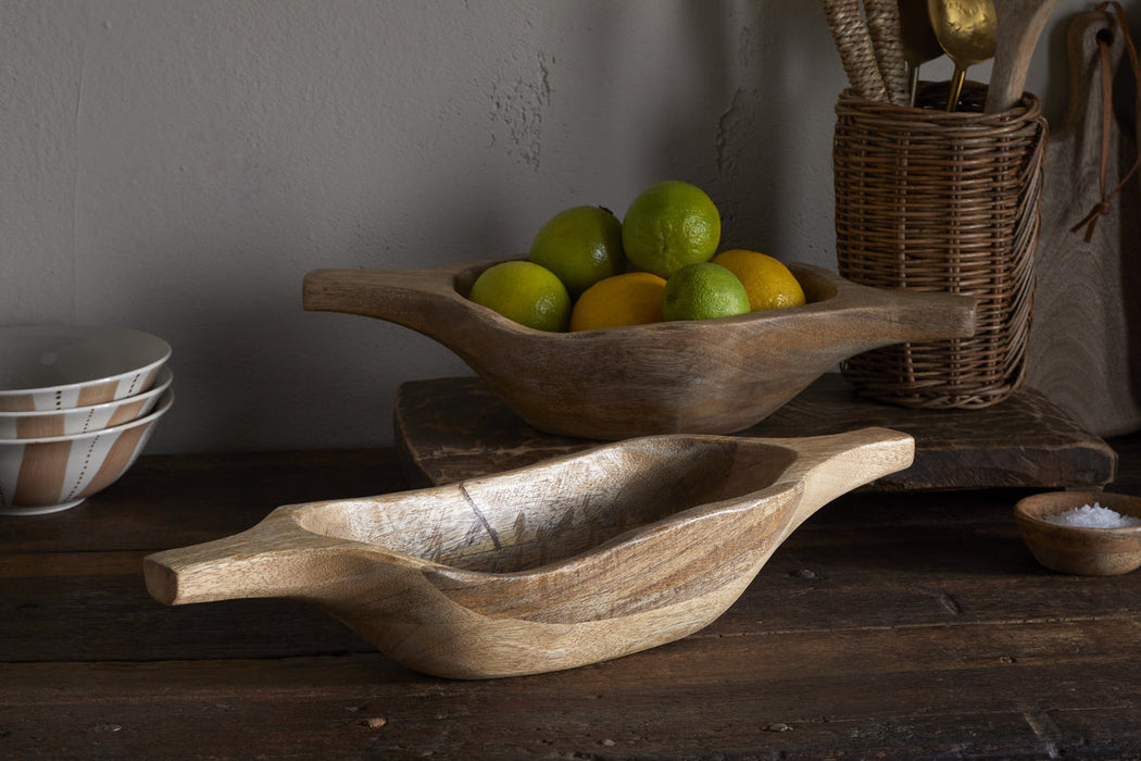 Naashta Handled Serving Bowl Natural