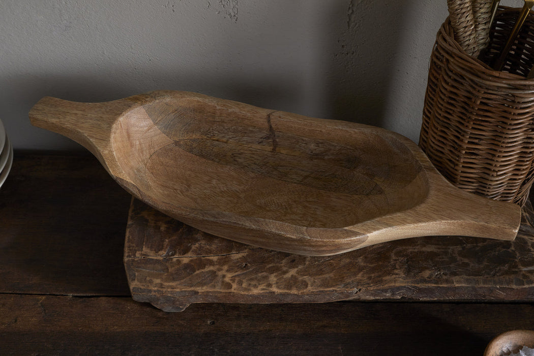Naashta Handled Serving Bowl - Natural