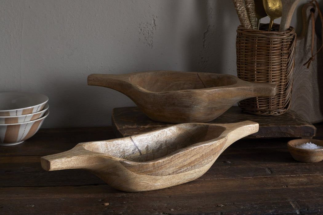 Naashta Handled Serving Bowl Natural