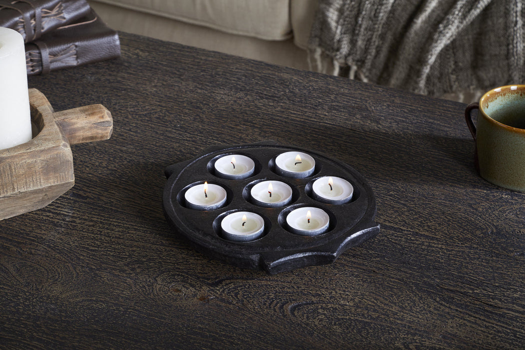 Maji Stone Multi Tealight Holder Antique Black