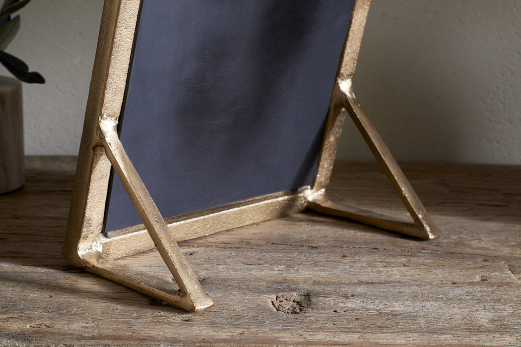 Baja Standing Mirror Antique Brass