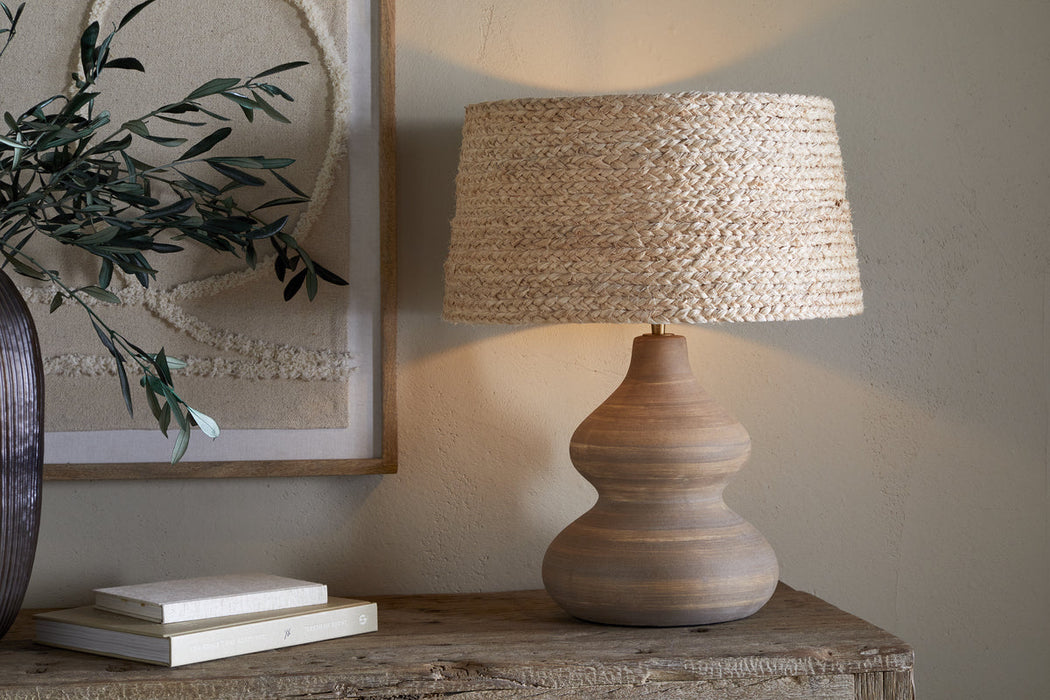 Dalat Ceramic Table Lamp Natural
