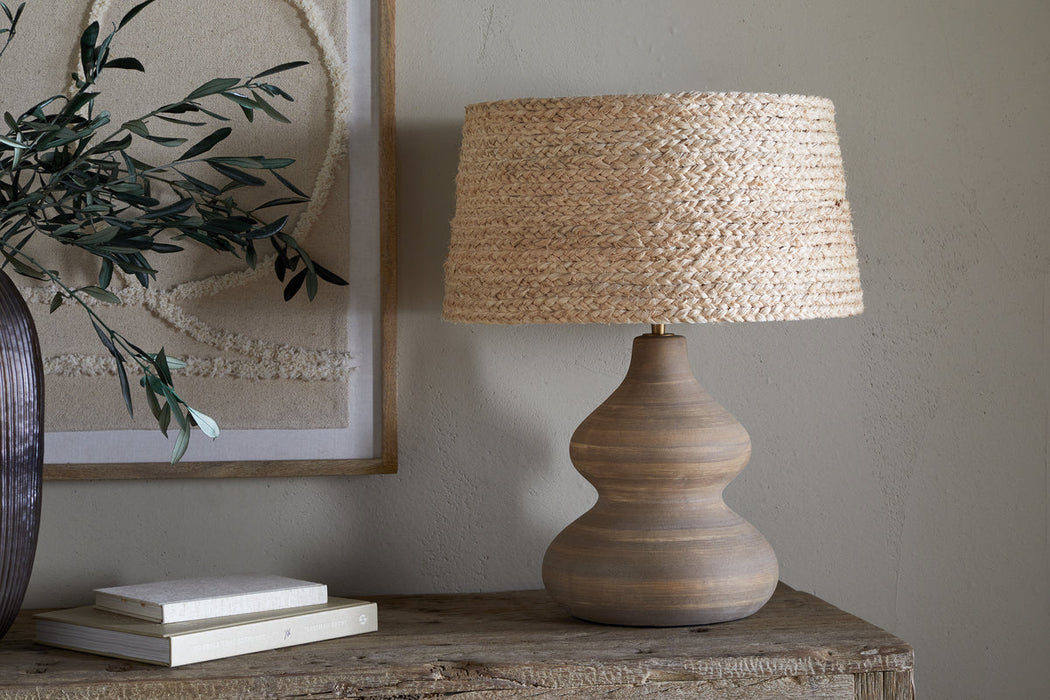 Dalat Ceramic Table Lamp Natural