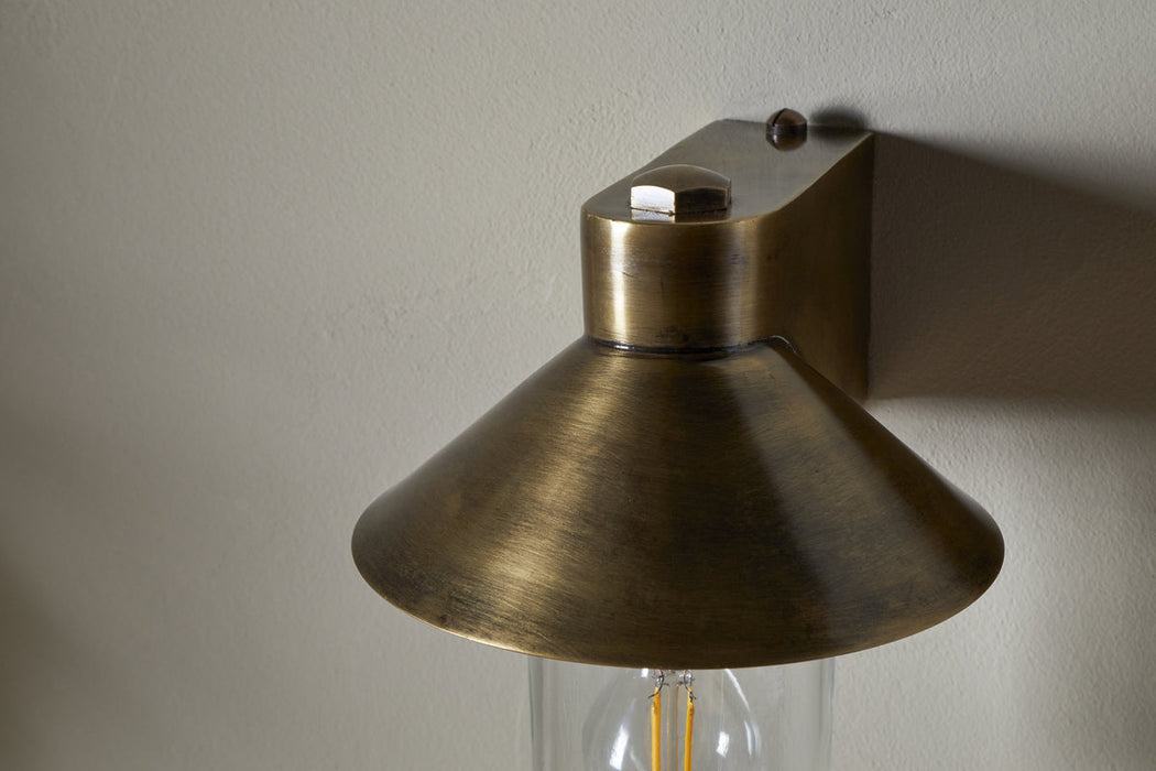 Singa Outdoor Wall Lamp Antique Brass