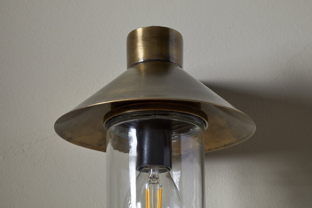 Singa Outdoor Wall Lamp Antique Brass