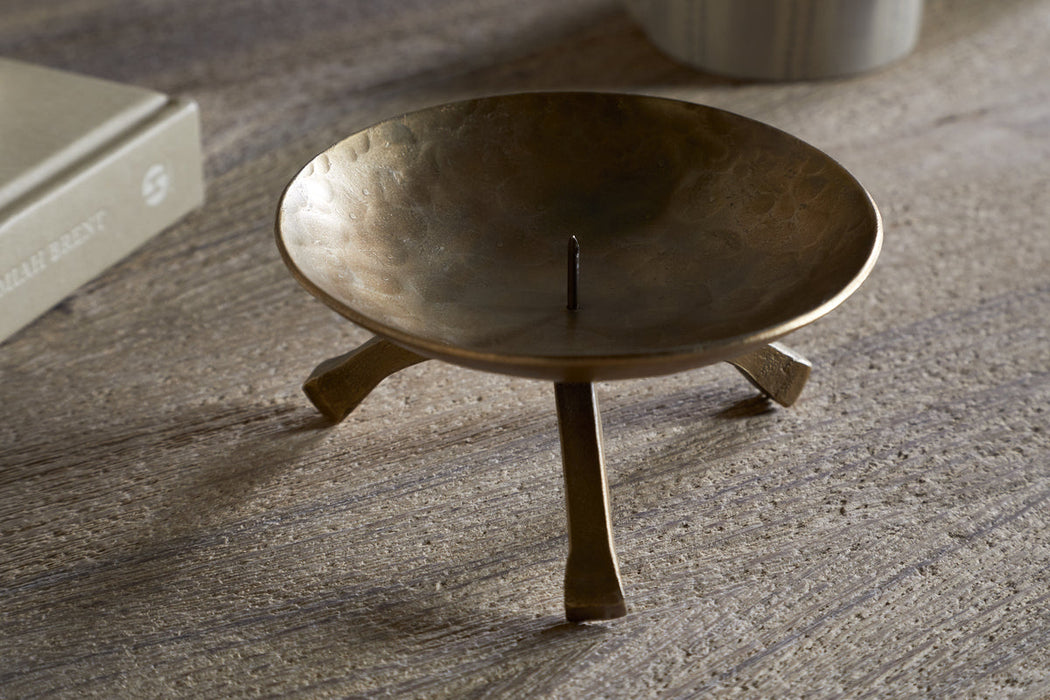 Kalik Candle Holder Antique Brass
