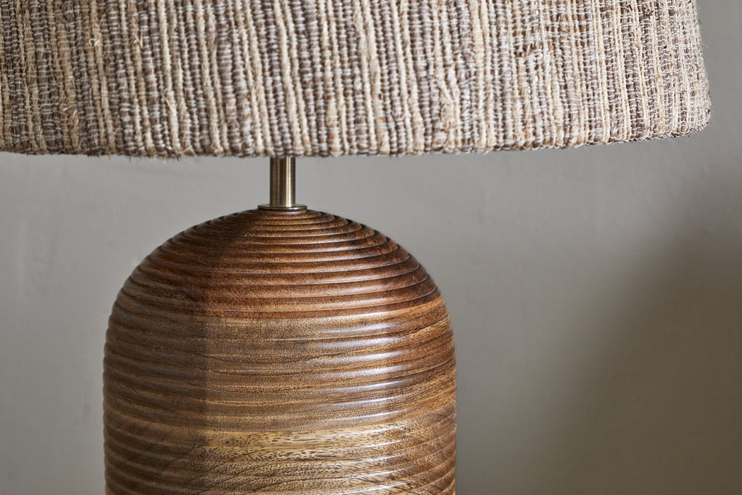 Agua Grooved Table Lamp Natural