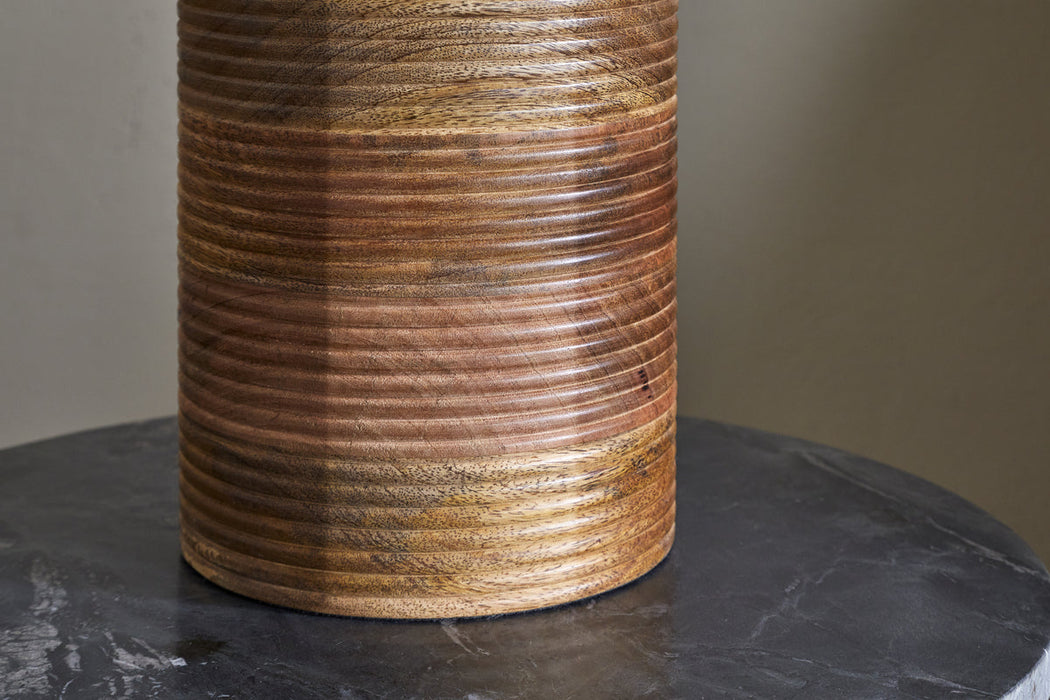 Agua Grooved Table Lamp Natural