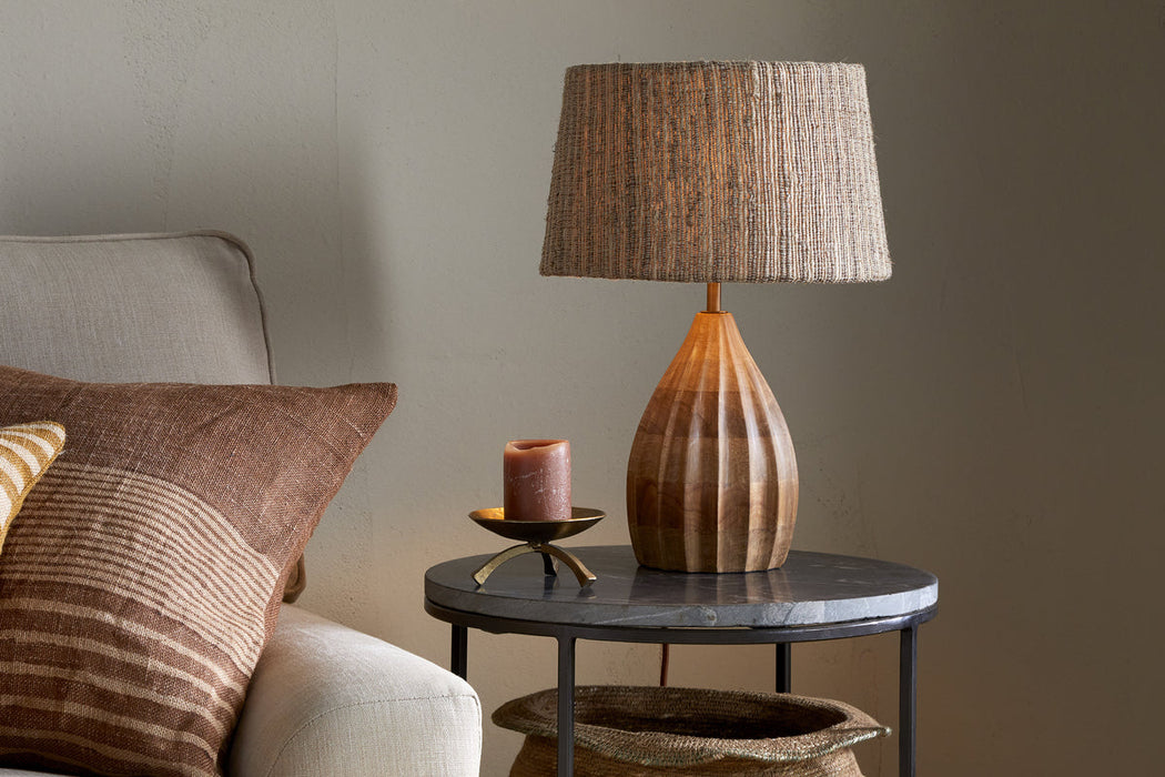 Awaa Mango Wood Bedside Table Lamp Natural