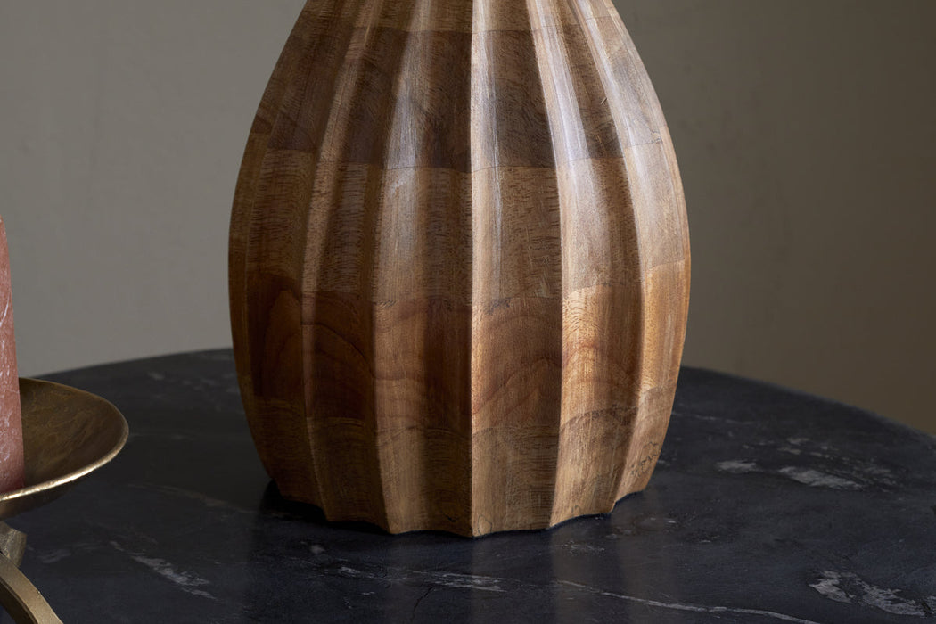 Awaa Mango Wood Bedside Table Lamp Natural