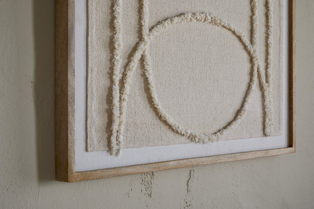 Mauri Frayed Wall Art Neutral