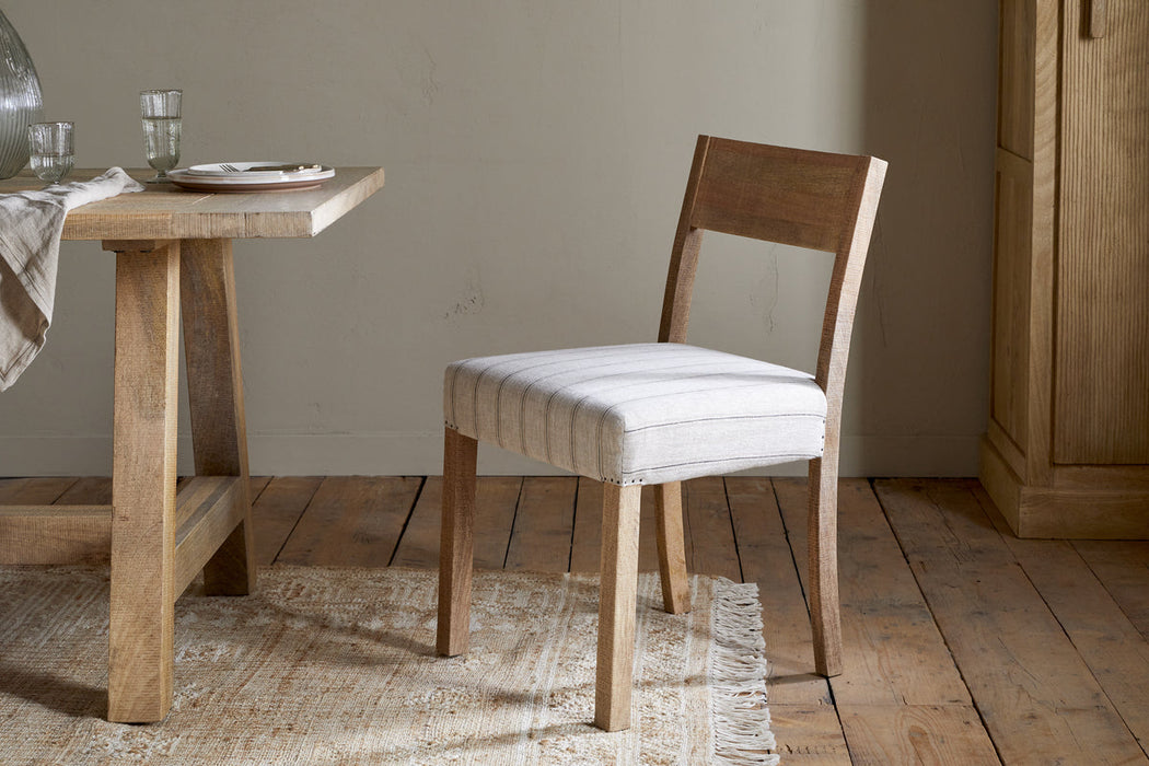 Nidhi Linen Upholstered Dining Chair Natural