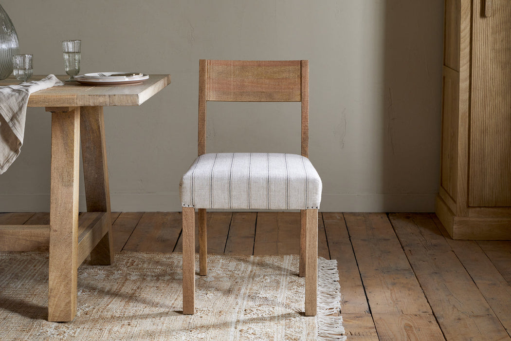 Nidhi Linen Upholstered Dining Chair Natural