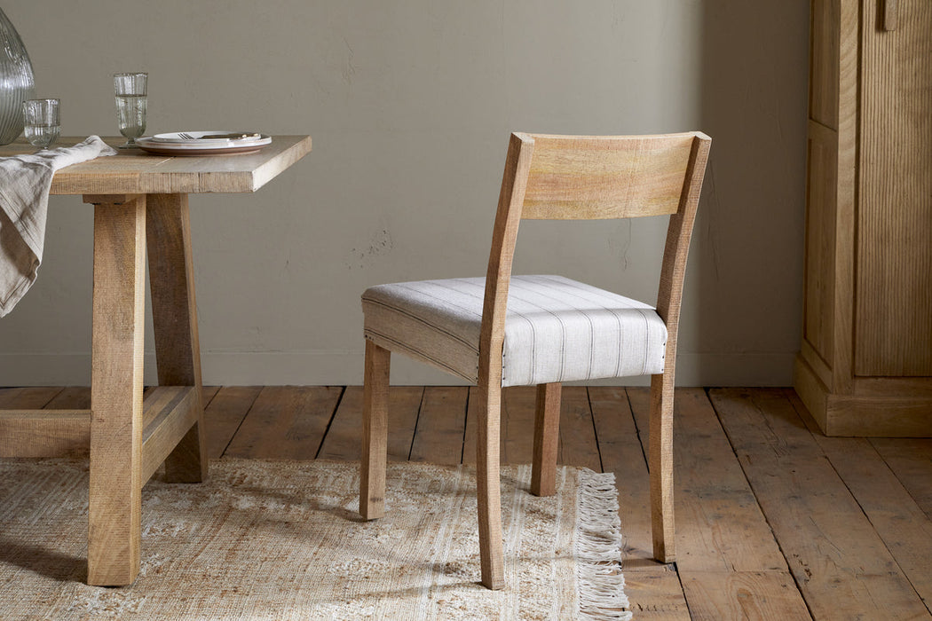 Nidhi Linen Upholstered Dining Chair Natural