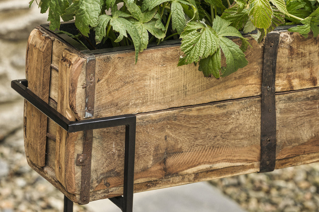 Amazzi Indoor Planter Stand Natural Black