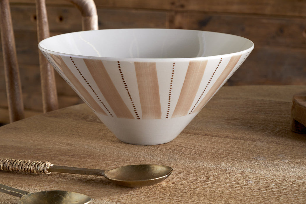 Patthar Serving Bowl Cream Clay Medium