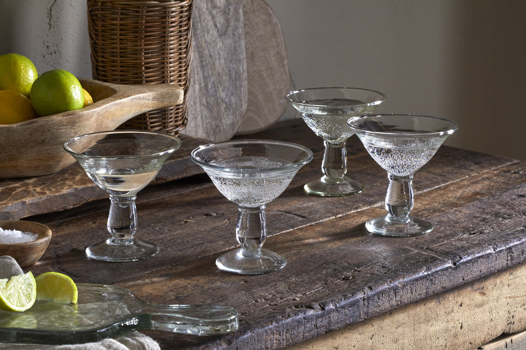 Sooraj Champagne Coupe Clear Set Of 4